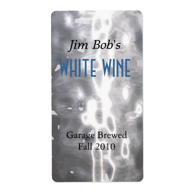 Imitate Hammermetall Zuhause Made Wine Labels (Vorne)