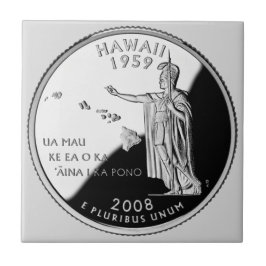 Imitate Hawaii Staat Quarter Fliese