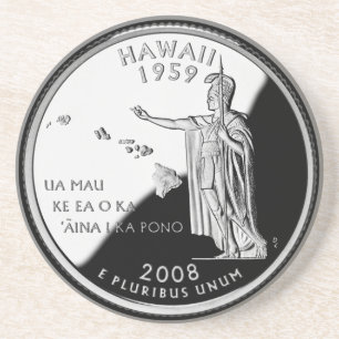 Imitate Hawaii Staat Quarter Getränkeuntersetzer