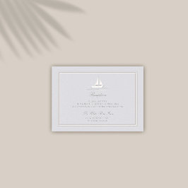 Imitate Hochzeit mit klassischem Empfang an der Kü Begleitkarte