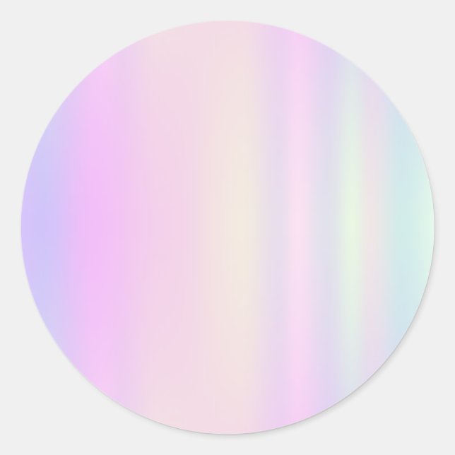Imitate Holo Trendy Classic Round Sticker (Vorderseite)