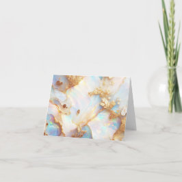 Imitate Holografische Iridescent Opal Crystal Blan Karte