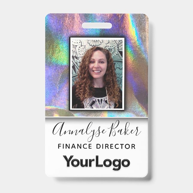 Imitate Holographic Beruflich CNA Nurse Foto Name Ausweis (Vorderseite)