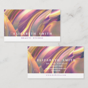 Imitate Holographic Chameleon Neon Business Card Visitenkarte