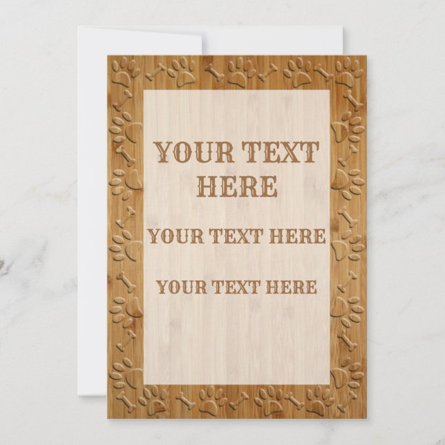 Imitate, Hundeschlitten und Knochen aus Holz (Vorderseite)