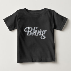 Imitate im schwarzen Bling-Design  Baby T-shirt