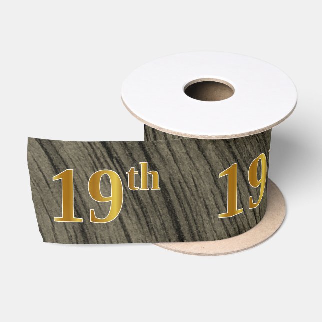 Imitate/Imitation Gold "19." Veranstaltungsnummer  Satinband (Spule)