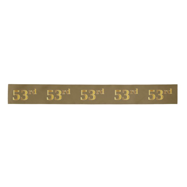 Imitate/Imitation Gold "53." Veranstaltungsnummer  Satinband (Vorderseite)