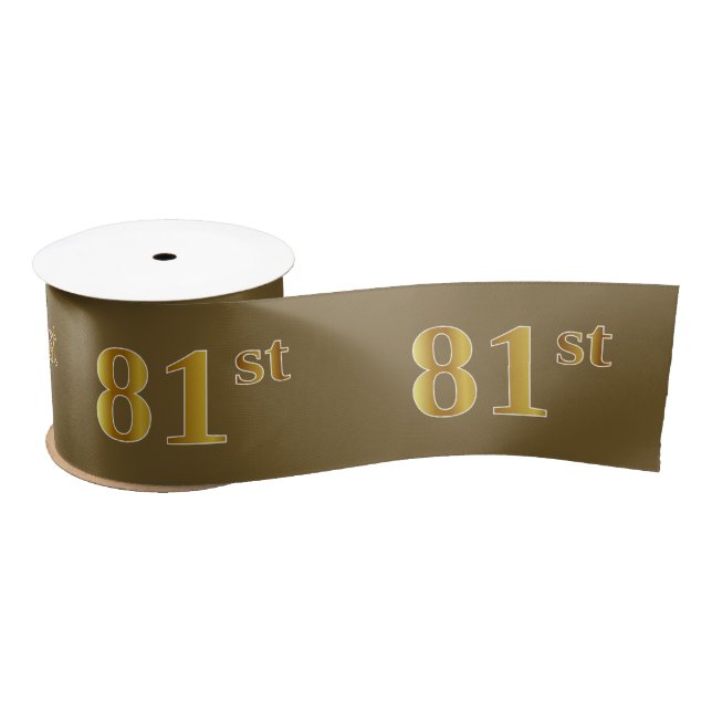 Imitate/Imitation Gold "81." Veranstaltungsnummer  Satinband (Spule)