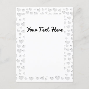 Imitate in der Herzform schneiden Postkarte