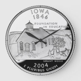 Imitate Iowa Staat Quarter Große Wanduhr
