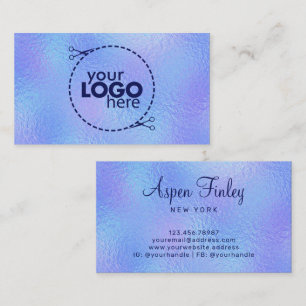 Imitate Iridescent Foil Elegante - Logo-Visitenkar Visitenkarte