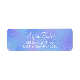 Imitate Iridescent Foil Elegante Rücksendeadressen