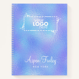 Imitate Iridescent Foil Elegantes Logo-Notebook Notizbuch
