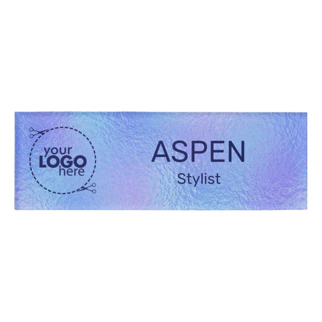 Imitate Iridescent Found Logo-Tag Namenschild (Vorderseite)