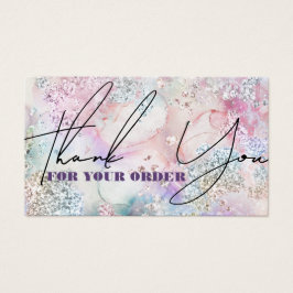 Imitate iridesing Glitzer Aquarell Ermäßigungskart