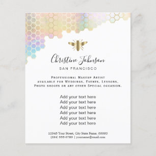 Imitate irisierende Wirkung Wabenkräfte Flyer