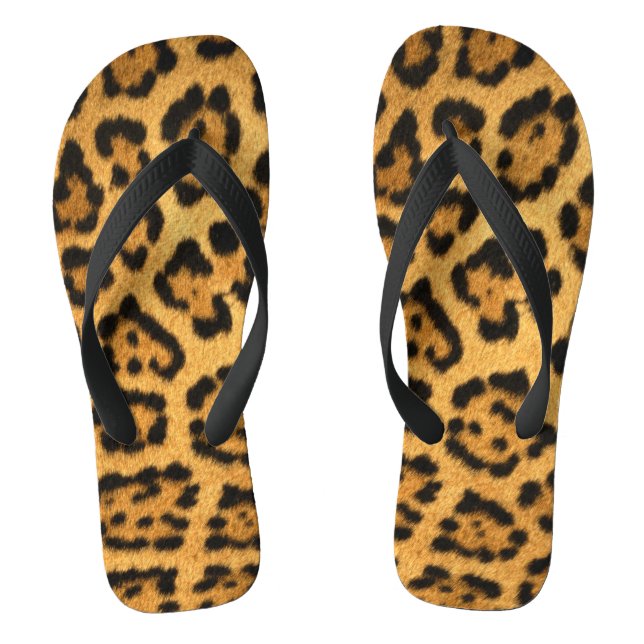 Imitate Jaguar Skin Flip Flops (Fußbett)