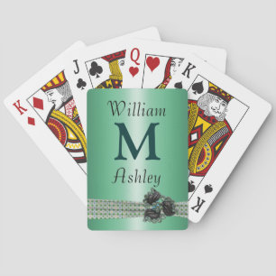 Imitate Juwelieren Mit Monogramm Spielkarten