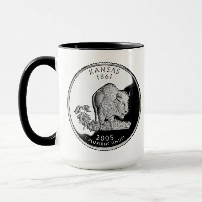 Imitate Kansas Staat Quarter Tasse (Links)