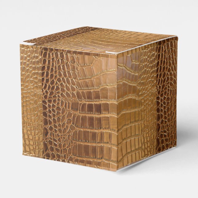 Imitate Krokodile Leder Tierhautmuster Geschenkschachtel (Vorderseite)