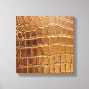 Imitate Krokodile Leder Tierhautmuster Leinwanddruck