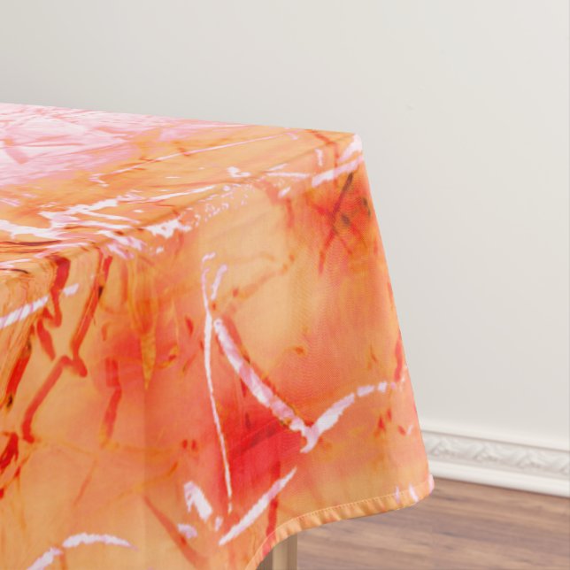 Imitate Lachsleder, weißlich Tischdecke (Beispiel)