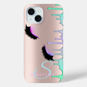 Imitate Lashes Rainbow Tropfen Rose Gold Case-Mate iPhone Hülle