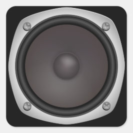 Imitate Lautsprecher Quadratischer Aufkleber