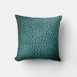 Imitate Leather Clear Trendy Blue Throw Kissen