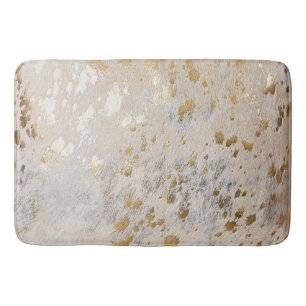 Imitate Leather Gold Cowhide Print Metallic Badematte