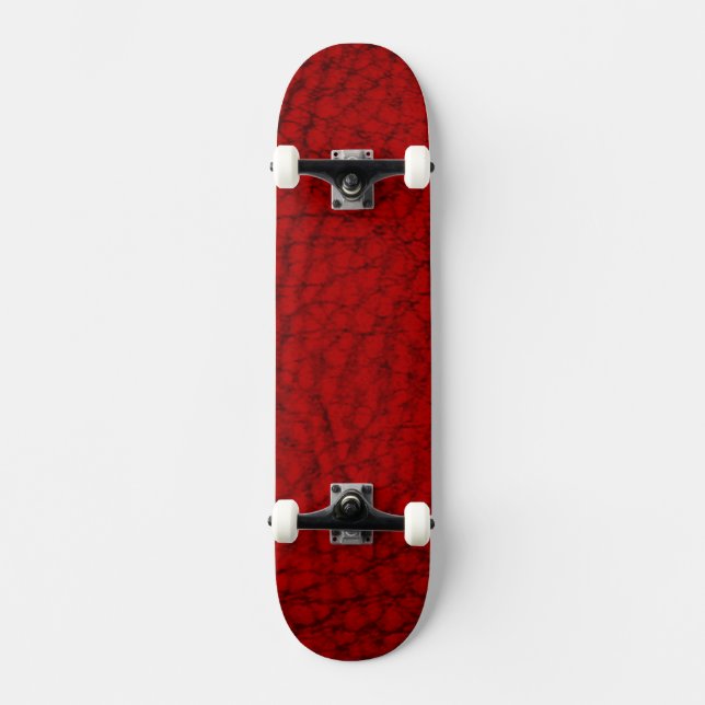 Imitate Leather Red Skateboard (Vorderseite)