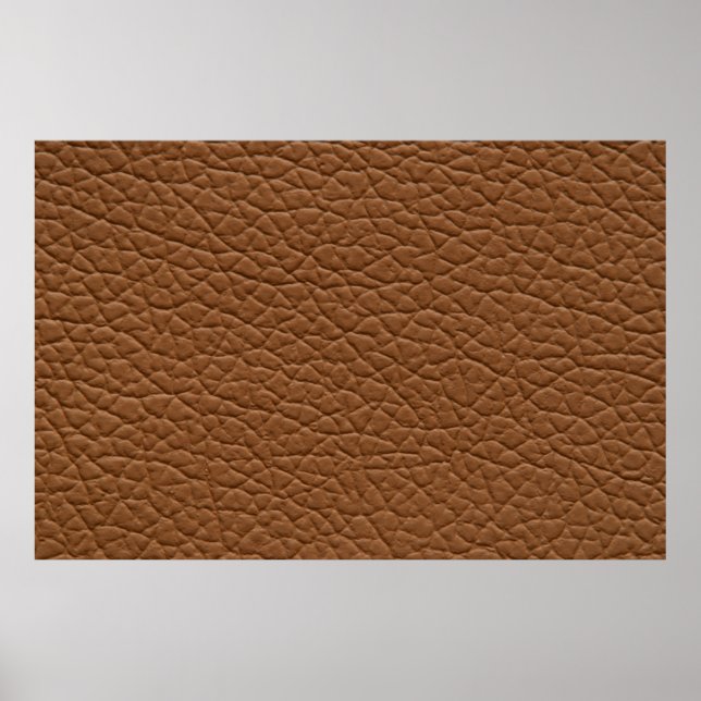 Imitate Leder hellbraune Farbtöne Haupttextur. Abs Poster (Vorne)