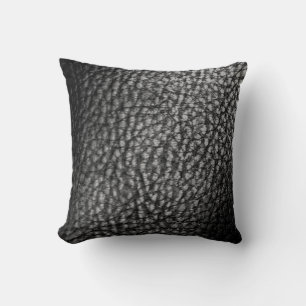 Imitate Leder schwarzen Graphit Kissen