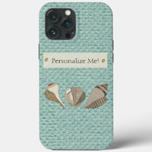 Imitate Leinwand Stoff Personalisiert Seashell App Case-Mate iPhone Hülle