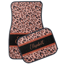 Imitate Leopard Fur Animal Pink Glitzer anpassen