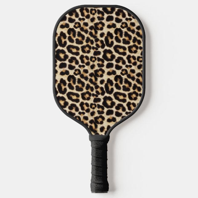 Imitate Leopard Fur Snazzy Pickleball Schläger (Vorderseite)