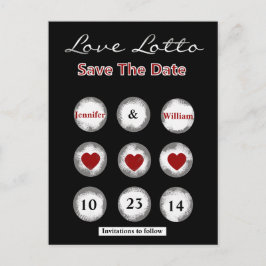 Imitate Liebe Lotto Save the Date Postkarte