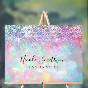 Imitate lila Glitzer opal Stein Hintergrund Acrylschild