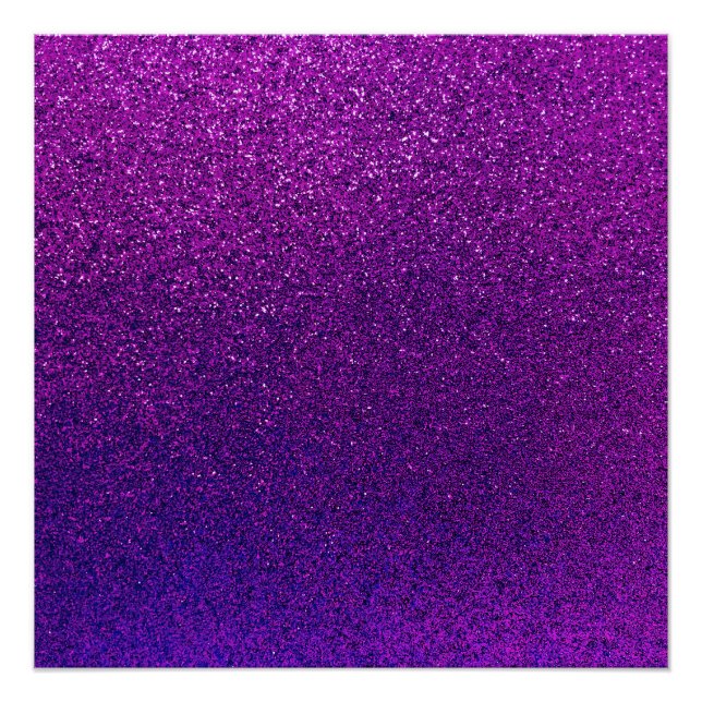 Imitate Lila Violet Glitzer Hintergrund Sparkle Poster (Vorderseite)