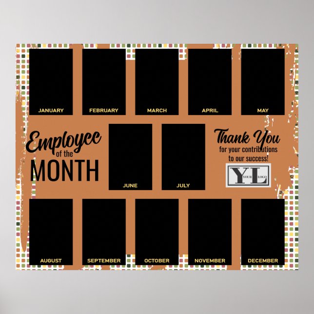 Imitate malen Foto Mitarbeiter der Monatserkennung Poster (Vorne)