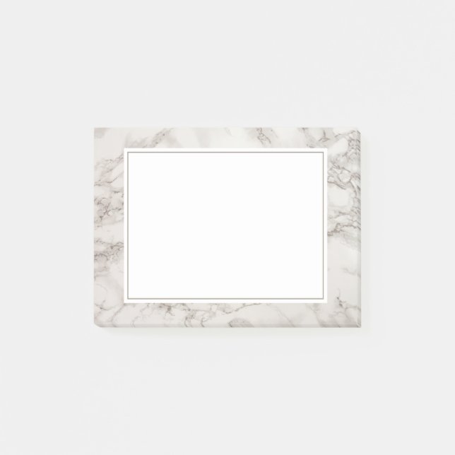 Imitate Marble Alabaster Taupe Tan Moderne Post-it Klebezettel (Vorderseite)
