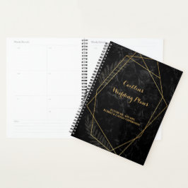 Imitate Marble Geometric Wedding Planer