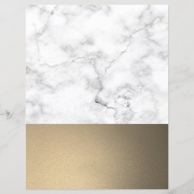 Imitate Marble & Gold Glitzer (Vorderseite)
