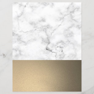 Imitate Marble & Gold Glitzer