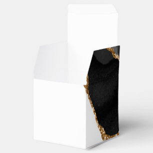 Imitate Marbled Agate Black Stylish Stone Luxury G Geschenkschachtel