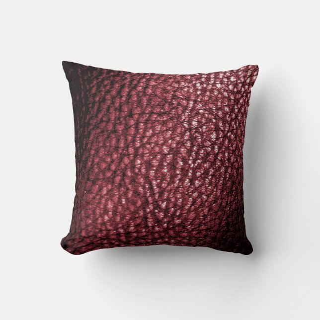 Imitate Merlot Burgandy Metalic Print- Solid Kissen (Vorderseite)