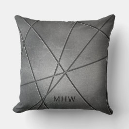 Imitate Metal Muster kundenspezifische Monogramm A Kissen
