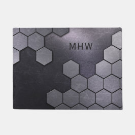 Imitate Metal Muster kundenspezifische Monogramm T Fußmatte