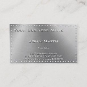 Imitate Metal Steel Business Card Visitenkarte